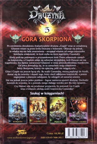 Góra Skorpiona Drużyna Tom 5 - John Flanagan [KSIĄŻKA]