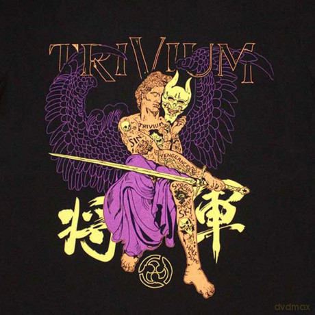 Trivium: Unisex T-Shirt: Kanji (Black) (Back Print) (Small)