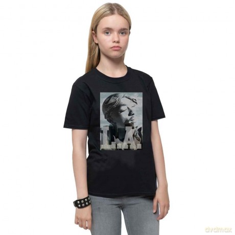 Tupac: Kids T-Shirt: LA Skyline (Black) (5-6 Years)