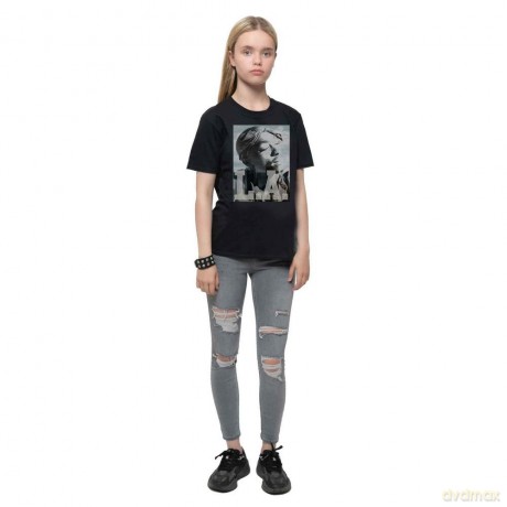 Tupac: Kids T-Shirt: LA Skyline (Black) (5-6 Years)