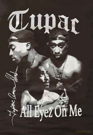 Tupac: Ladies T-Shirt: All Eyez B&W (Black) (20)