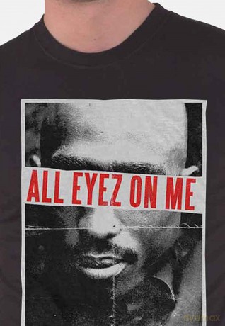 Tupac: Men's Tee: All Eyez (Medium)