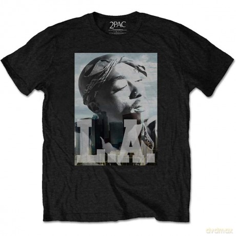 Tupac: Men's Tee: LA Skyline (X-Large)
