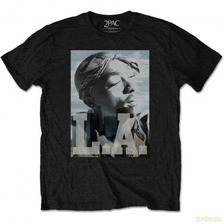 Tupac: Men's Tee: LA Skyline (XX-Large)