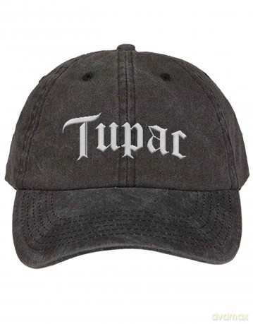 Tupac: Unisex Baseball Cap: Gothic Logo (Charcoal Grey)