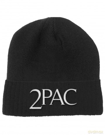 Tupac: Unisex Beanie Hat: Logo (Black)