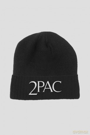 Tupac: Unisex Beanie Hat: Logo (Black)