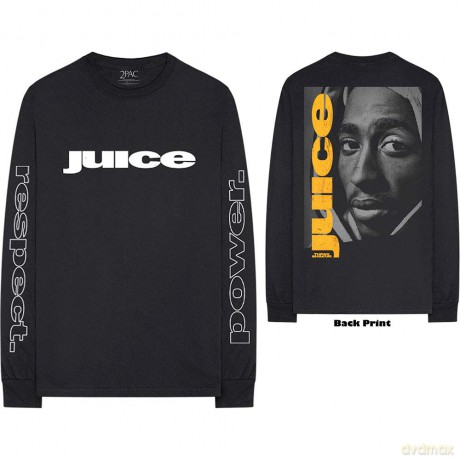 Tupac: Unisex Long Sleeve T-Shirt: Changes (Black) (Sleeve Print) (Medium)