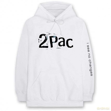 Tupac: Unisex Pullover Hoodie: I See No Changes (Medium)