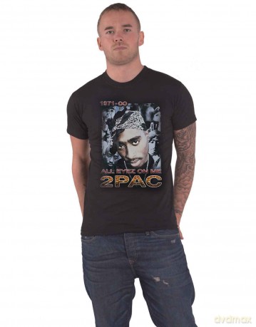 Tupac: Unisex T-Shirt: All Eyez 1971 (Black) (Large)