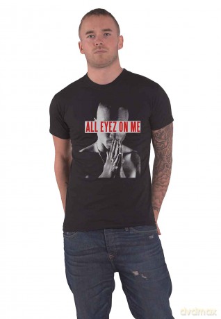 Tupac: Unisex T-Shirt: All Eyez Logo (Black) (X-Large)