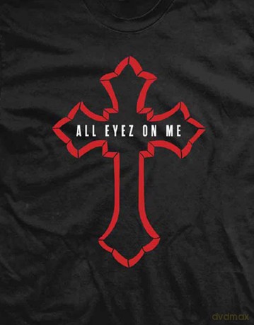 Tupac: Unisex T-Shirt: All Eyez Logo (Black) (XX-Large)