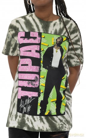 Tupac: Unisex T-Shirt: All Eyez On Me (Green) (Wash Collection) (XX-Large)
