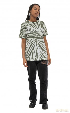 Tupac: Unisex T-Shirt: Gothic Logo (Green) (Wash Collection) (Small)