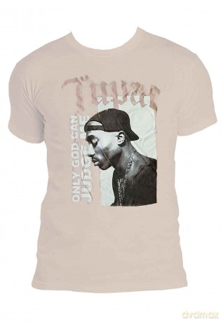 Tupac: Unisex T-Shirt: Only God (Sand) (XX-Large)