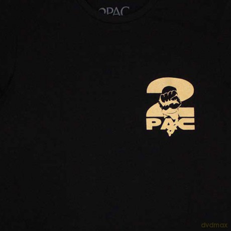 Tupac: Unisex T-Shirt: Platinum (Black) (Back Print) (XX-Large)