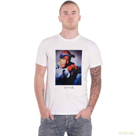 Tupac: Unisex T-Shirt: Transmit (White) (Small)