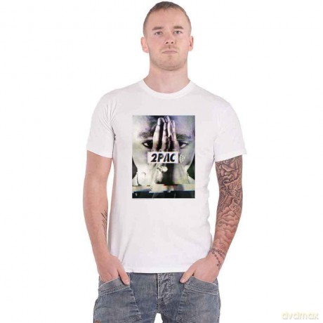 Tupac: Unisex T-Shirt: Transmit (White) (X-Large)