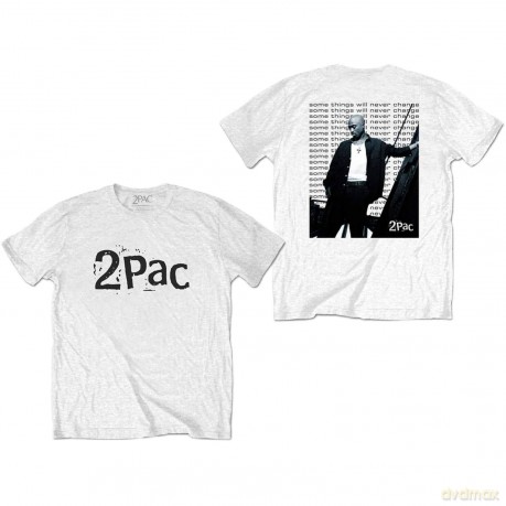 Tupac: Unisex Tee: Changes Back Repeat (Back Print) (Small)