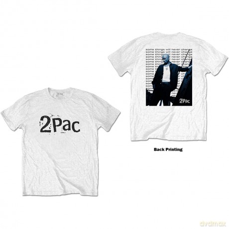 Tupac: Unisex Tee: Changes Back Repeat (Back Print) (X-Large)