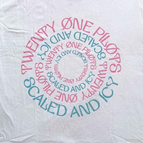 Twenty One Pilots: Unisex T-Shirt: Circular (White) (Medium)