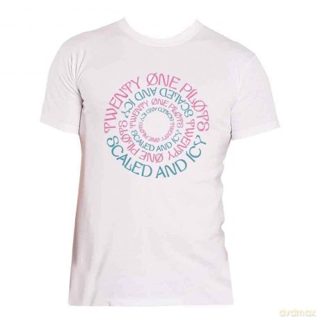 Twenty One Pilots: Unisex T-Shirt: Circular (White) (Medium)