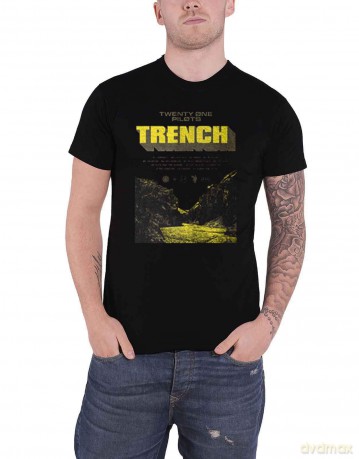 Twenty One Pilots: Unisex T-Shirt: Trench Cliff (Black) (Large)