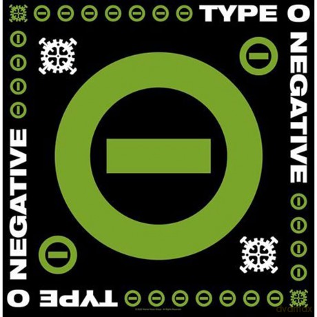 Type O Negative: Unisex Bandana: Negative Symbol (Black)