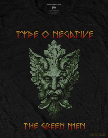 Type O Negative: Unisex T-Shirt: Green Man (Black) (Back Print) (Small)
