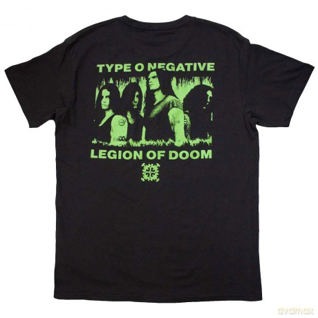 Type O Negative: Unisex T-Shirt: Legion of Doom (Black) (Back Print) (Large)
