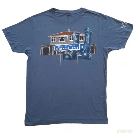 U2: Unisex T-Shirt: Cedar Wood Road (Denim Blue) (Ex-Tour) (Large)