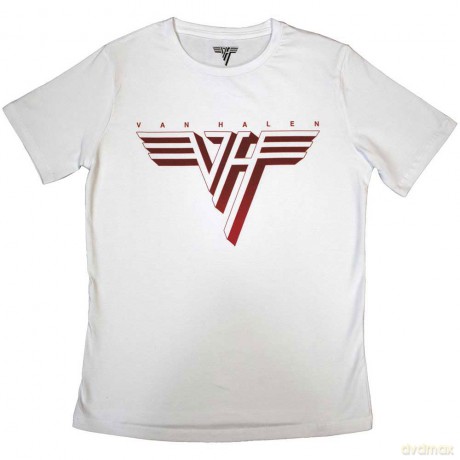 Van Halen: Ladies T-Shirt: Classic Red Logo (White) (X-Large)