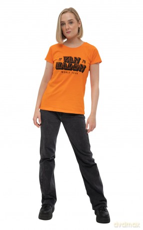 Van Halen: Ladies T-Shirt: World Tour '78 (Orange) (Medium)