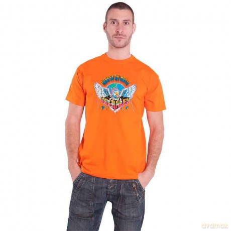 Van Halen: Unisex T-Shirt: Eagle '84 (Orange) (Medium)