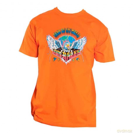 Van Halen: Unisex T-Shirt: Eagle '84 (Orange) (Small)