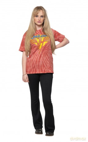 Van Halen: Unisex T-Shirt: Jagged Logo (Red) (Wash Collection) (Medium)