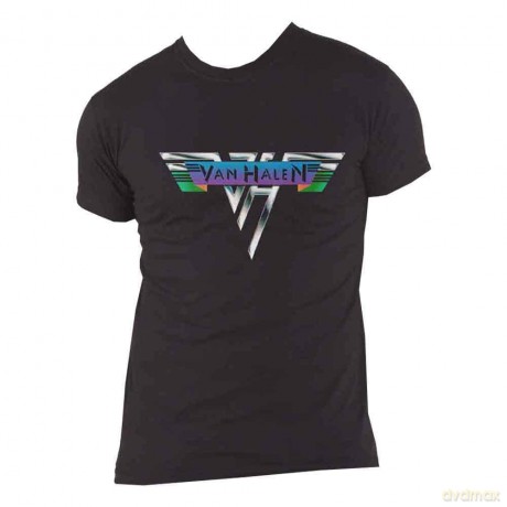 Van Halen: Unisex T-Shirt: Original Logo (Black) (Medium)