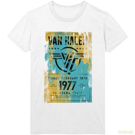 Van Halen: Unisex Tee: Pasadena '77 (Small)