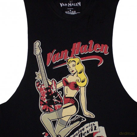 Van Halen: Unisex Vest T-Shirt: Running With The Devil (Black) (Small)
