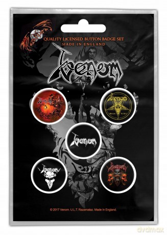 Venom: Button Badge Pack: Black Metal