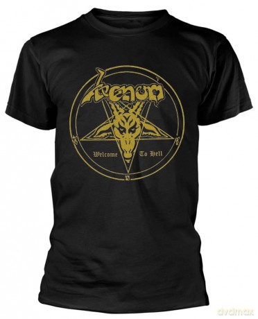 Venom: Unisex T-Shirt: Welcome To Hell (Black) (Back Print) (X-Large)