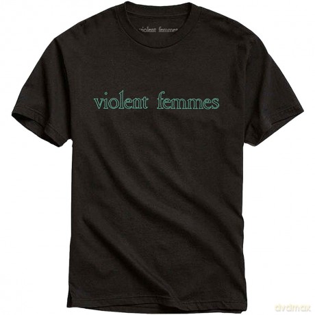 Violent Femmes: Unisex T-Shirt: Green Vintage Logo (Black) (Large)