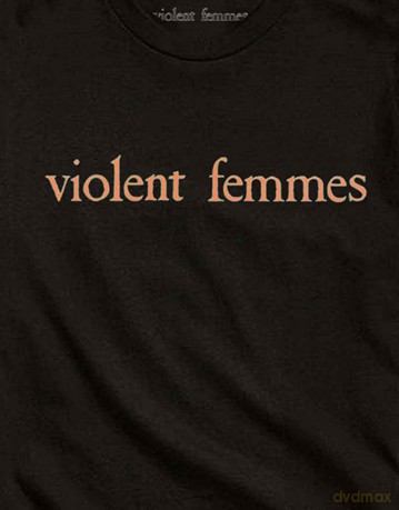 Violent Femmes: Unisex T-Shirt: Salmon Pink Vintage Logo (Black) (Large)