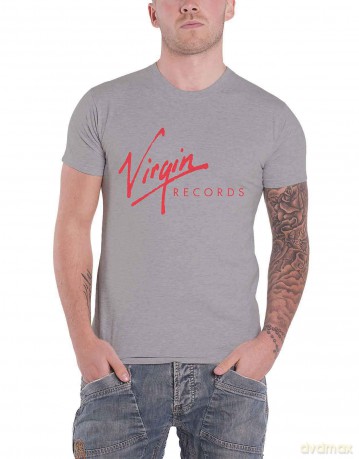 Virgin Records: Unisex T-Shirt: Logo (Grey) (X-Large)