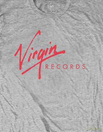 Virgin Records: Unisex T-Shirt: Logo (Grey) (X-Large)