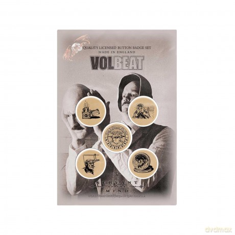 Volbeat: Button Badge Pack: Servant Of The Mind