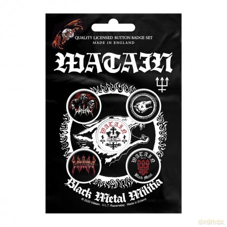 Watain: Button Badge Pack: Black Metal Militia