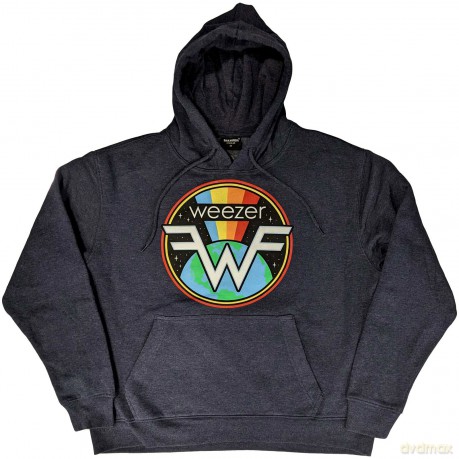 Weezer: Unisex Pullover Hoodie: Symbol Logo (Navy Blue) (Medium)