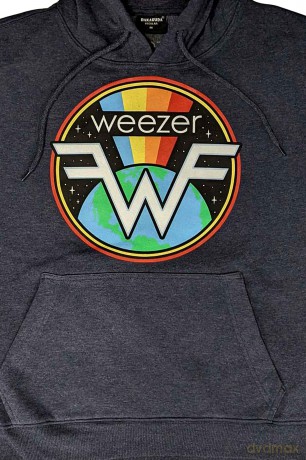 Weezer: Unisex Pullover Hoodie: Symbol Logo (Navy Blue) (Small)