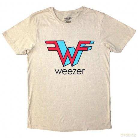 Weezer: Unisex T-Shirt: W (Sand) (Medium)